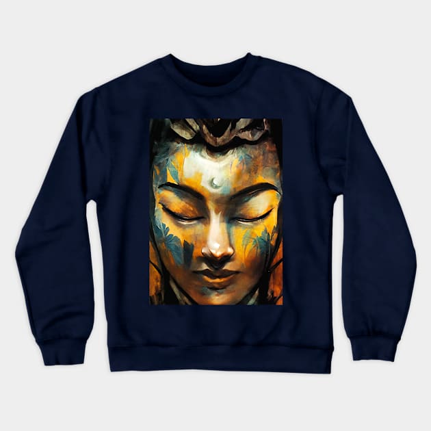 Meditation healing Crewneck Sweatshirt by MCAshe spiritual art 